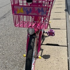 ミニーちゃん　子供用自転車　18インチ　訳ありの画像