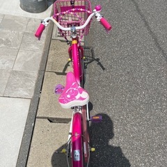 ミニーちゃん　子供用自転車　18インチ　訳ありの画像