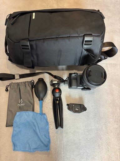 【全部込み】SONY α6400+SIGMA 単焦点16mm F1.4レンズ+バック・ストラップ