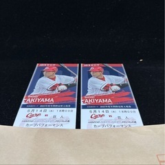 カープペアチケット!! 5月14日 5/14 巨人戦 読売ジャイ...