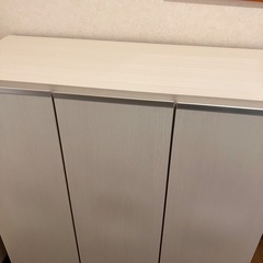 下駄箱　白の画像