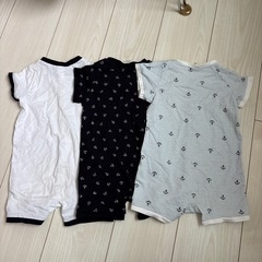 夏用ロンパース　３枚セット　H&Mの画像