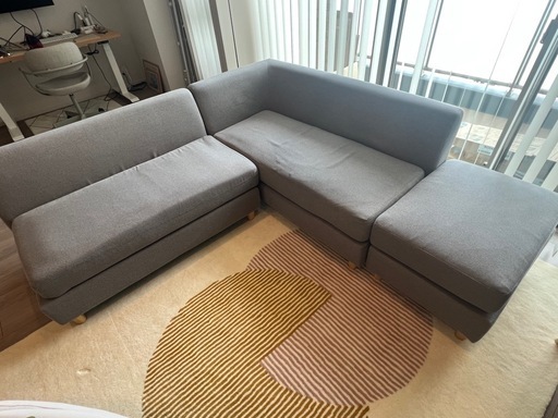 L字ソファ（2シーター+3シーター+オットマン）