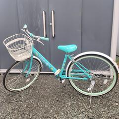 【北見市】自転車 24インチ 小学生用 グリーン 切り替え無し ...