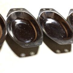 ステンレス　カレー皿４枚セット　＜昭和レトロ＞