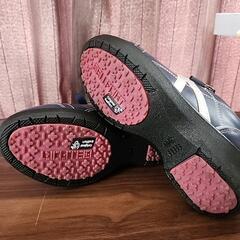 【美品】Bellfort　スニーカー　ウォーキングシューズ　軽量幅広　22.5の画像