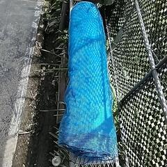 「受け渡し者様決定にて日程調整中‼️」家庭菜園向け青いネット未使用品