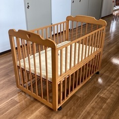 ベビーベッド【町田市再生家具】　250416の画像