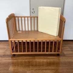 ベビーベッド【町田市再生家具】　250416の画像