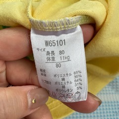 80サイズ薄手長袖の画像