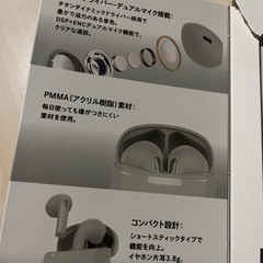 ワイヤレス　イヤホン　新品　グレーの画像