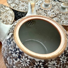 高級陶器 九谷焼 茶器セット 急須 湯呑5客の画像
