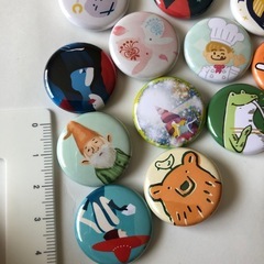0円　缶バッチ　プロフィール必読の画像