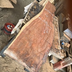 銘木　板　木　飾り　ビンテージ　テーブル　カウンター　ハンドメイド　原木の画像