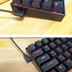 【別ルート売却済】売）※傷有 REDRAGON 銀軸66KEY K630RGB-JPTIの画像