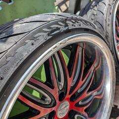 希少サイズ8.5j.10j＋20　１９インチタイヤバリ山の画像