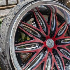 希少サイズ8.5j.10j＋20　１９インチタイヤバリ山の画像