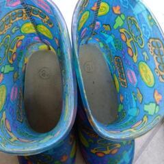 雨の日の登園グッズ　長靴サイズ18cm  ＆ 欲しければ傘おまけの画像