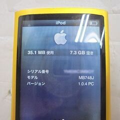 動作品 iPod nano 第4世代 MC748J A1285 8GB イエロー Apple 札幌市 白石店の画像