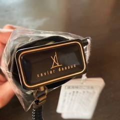 【新品未使用】ブランド折りたたみ傘　xavier danaud グザヴィエ ダノー　紳士用　55cm チェック柄の画像