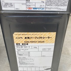 ニッペ　水性パーフェクトシーラー（14kg残量5割）＆硬化剤（1...