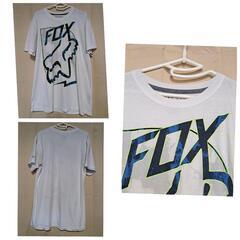 ACTIVE FOX TECH 半袖白Tシャツ M プリントの画像