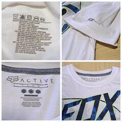 ACTIVE FOX TECH 半袖白Tシャツ M プリントの画像