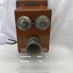 昭和レトロ デルビル磁石式電話機　※受話器・レバー欠品 ジャンク品