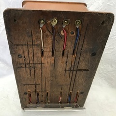 ☆ドリーム２号館☆ジモティー割/昭和レトロ デルビル磁石式電話機　※受話器・レバー欠品 ジャンク品の画像