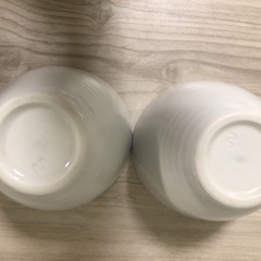 白のお茶碗2つ✨おしゃれ北欧インテリア✨ホワイト✨の画像