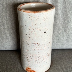 陶器.角瓶.化粧土.花瓶 陶器 花器/花瓶 2個セット四角 水盤/円筒型壺 花びん 花入 (KEI