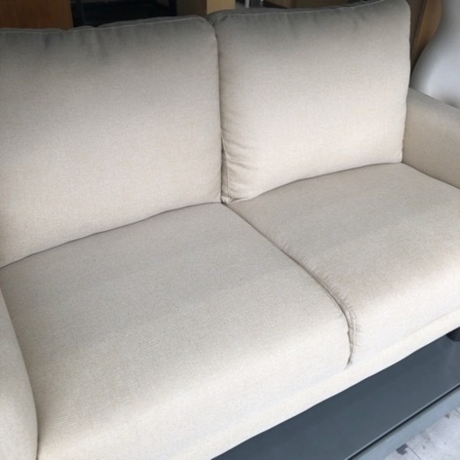 ニトリ2人掛けソファー アイボリー 【トレファク堺福田店】