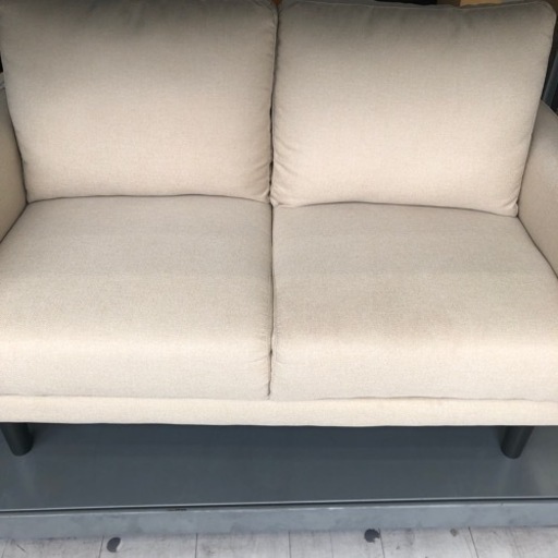 ニトリ2人掛けソファー アイボリー 【トレファク堺福田店】