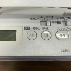 東芝ＣＤラジオカセット2019年製　完動　AC電源または電池の画像