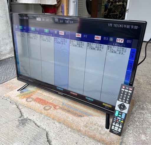 お引取り限定 美品 22年製 MAXZEN マクスゼン 32型液晶テレビ J32CHS06 ダブルチューナー VAパネル ②