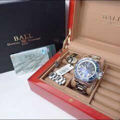 美品 BALL WATCH/ボール ウォッチ◆ハンレー/PM2096B-S2J-BK◆エンジニア ハイドロカーボン 自動巻 デイト 世界限定500本モデル No.3344の画像