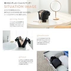 BRILMY ブリルミー　ズボラに優しいコスメポーチ ブラックの画像