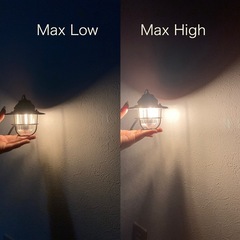 ほぼ新品　ランタン キャンプライト 充電式　LED 防水 無段階調光　 の画像