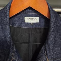 KADOYA ネイビーデニムジャケット3L美品の画像