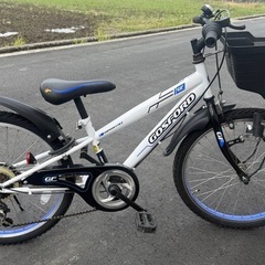 子供用自転車22インチホワイトマウンテンバイク6段変速 (akichan