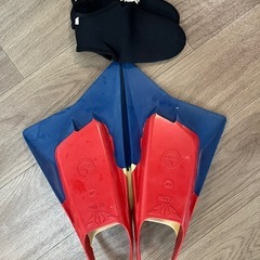 VULCANO V2 フィン Lサイズ 赤青