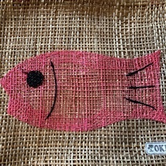 子供用おもちゃ　バッグ　沖縄　OKINAWA メッシュ　魚柄　フィッシュの画像