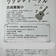 ウクレレサークル会員募集！第1回目の活動