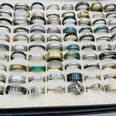 【❗️✨デザイン豊富✨❗️】ファッションリング🌟 大量200点セット 🌟メンズ レディース兼用 🌟アクセサリーまとめ売り❗️の画像