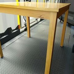 【値下げ】天然木テーブル　中古品　取りに来てくださる方にの画像