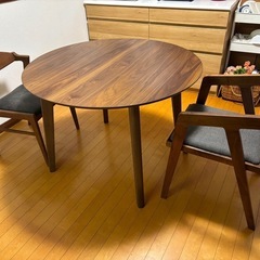 テーブル 椅子2脚セット