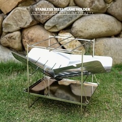 新品  焚き火台 グリル ステンレス 簡単 組み立て コンパクト