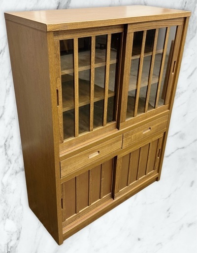 和風キャビネット（大川家具/サイドボード/リビング収納）