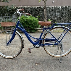 子供用自転車　青