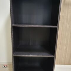 棚　ダークブラウン　三段　無料